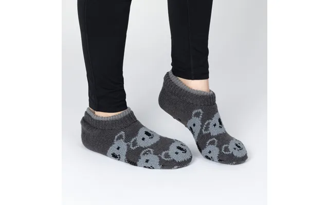 Charming Critter Cuffed Slipper Socks - Koala