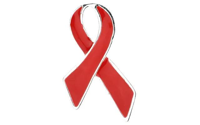 Classic Red Ribbon Lapel Pin - Set Of 12