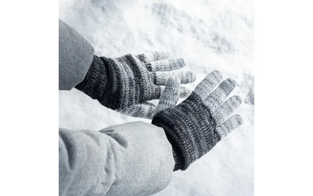 Colorful Alpaca Gloves - Gray