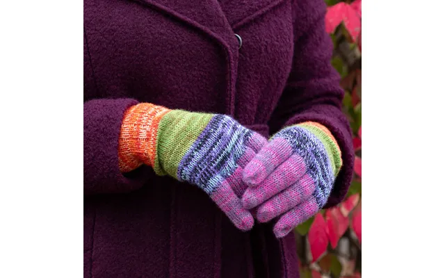 Colorful Alpaca Gloves - Rainbow