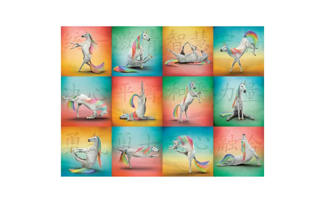 Colorful Creatures Puzzle - Unicorn Yoga