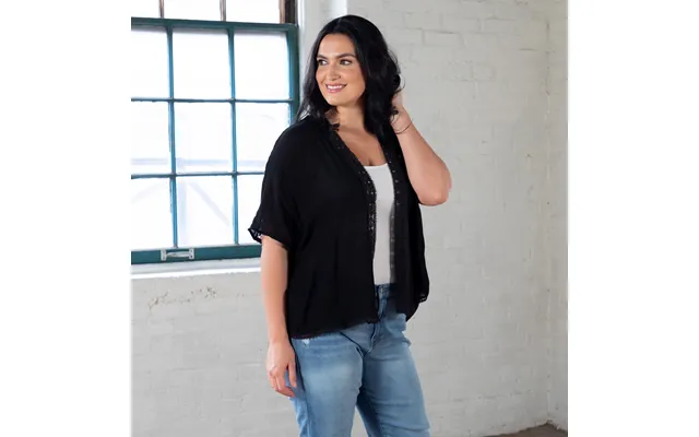 Comfy Sheer Kimono Cardigan - Black