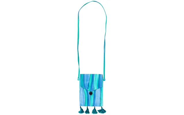 Cotton Crossbody Haitian Bag - Sky Blue