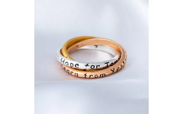 Daily Reminder Trio Fidget Ring - 6