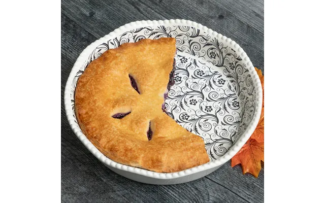 Decorative 10 Ceramic Pie Plate - Flourish Paws