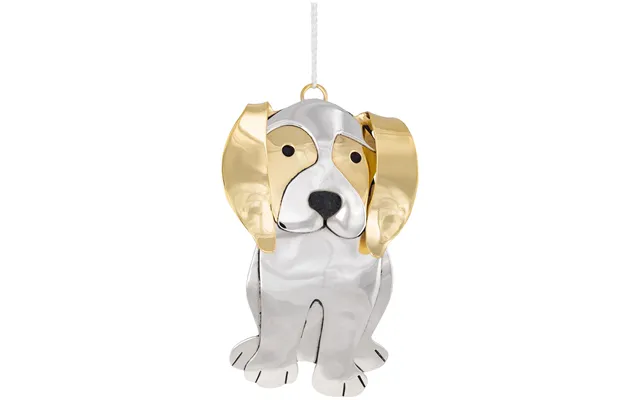 Dog Breed Mixed Metal Ornament Handmade, Fair Trade - Beagle
