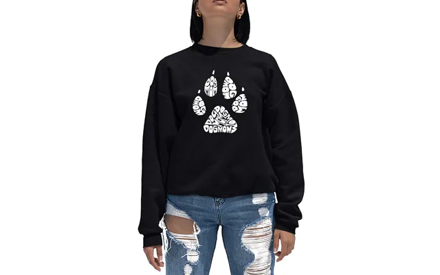 Dog Mom - Women's Word Art Crewneck Sweatshirt