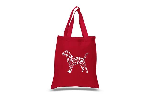 Dog Paw Prints - Small Word Art Tote Bag