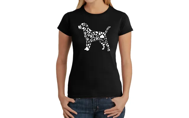 Dog Paw Prints - Women's Word Art T-shirt