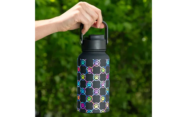 Double Wall Stainless Steel Paw Print Tumbler - 22 Oz