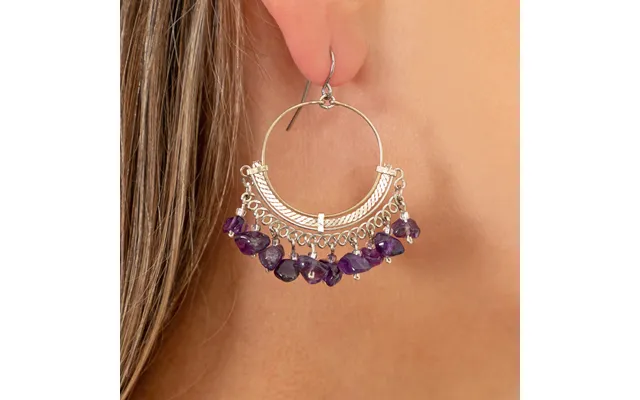 Endless Treasures Dangling Earrings - Purple