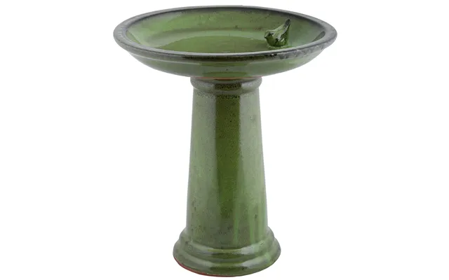 Esschert Design Ceramic Green Bird Bath