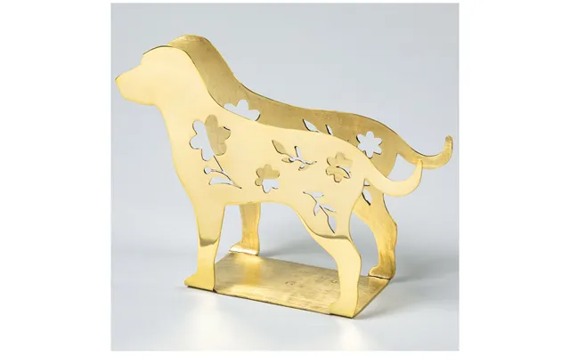 Fancy Dog Mixed Metal Napkin Holder - Brass