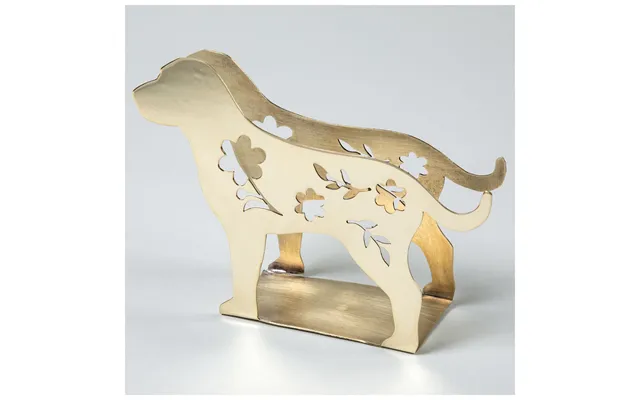 Fancy Dog Mixed Metal Napkin Holder - Silver