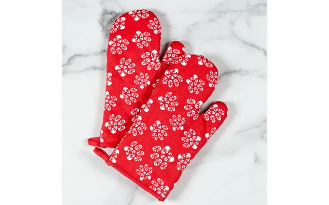 Festival Pets 100% Cotton Oven Mitts Dog Oven Mitts Cat Oven Mitts - Snowflakes