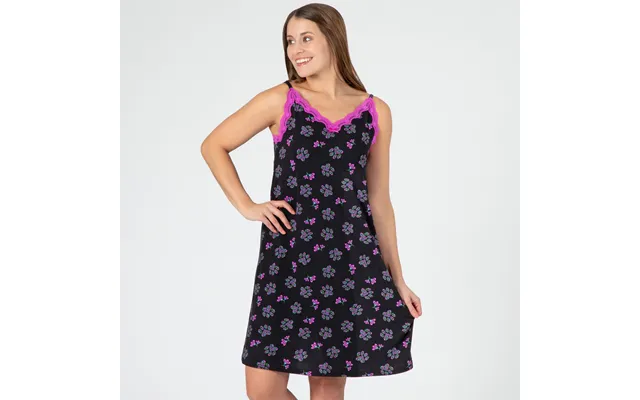 Flowers & Swirls Paw Prints Soft Touch Pajamas - Lace Nightgown