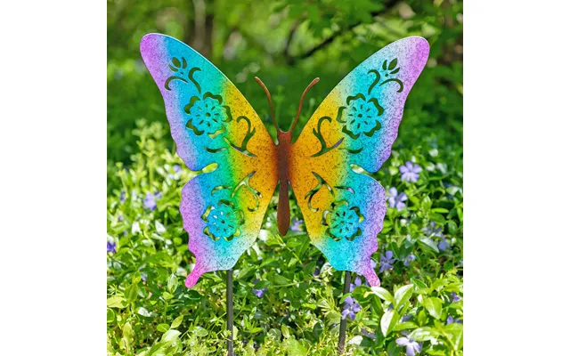 Fluttering Friends Silhouette Garden Stake - Butterfly