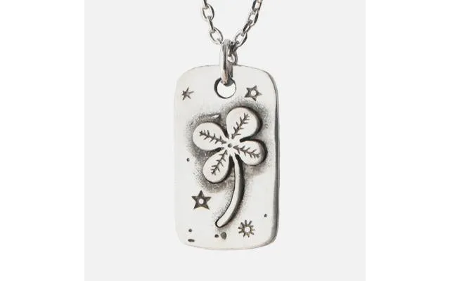 Four Leaf Clover Pewter Necklace