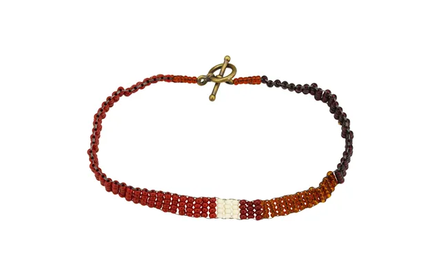 Haitian Bead Weaver Earth Tone Bracelet - Color Block