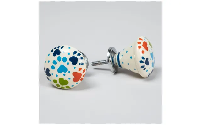 Hand Painted Iron Knobs - Set Of 2