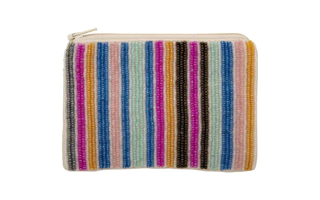 Hand-beaded Horizon Pouch - Light Multi