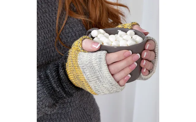 Handmade 100% Alpaca Fingerless Mittens - Fair Trade From Bolivia