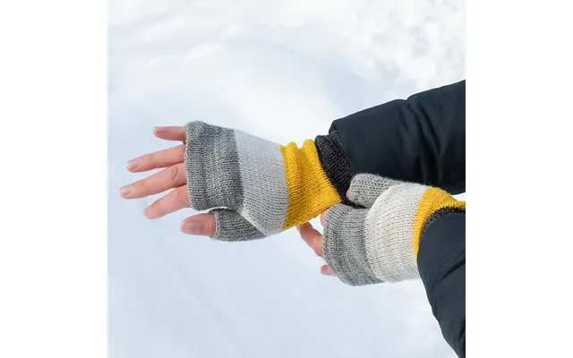 Handmade 100% Alpaca Fingerless Mittens - Fair Trade From Bolivia