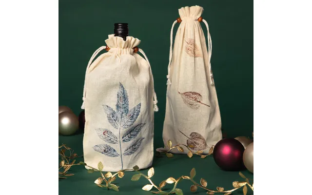 Handmade Cotton Wine Bag - Set Of 2