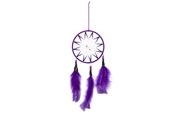 Handmade Threaded Dreamcatcher - Purple
