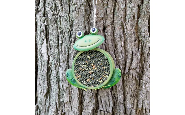 Hanging Mesh Frog Bird Feeder