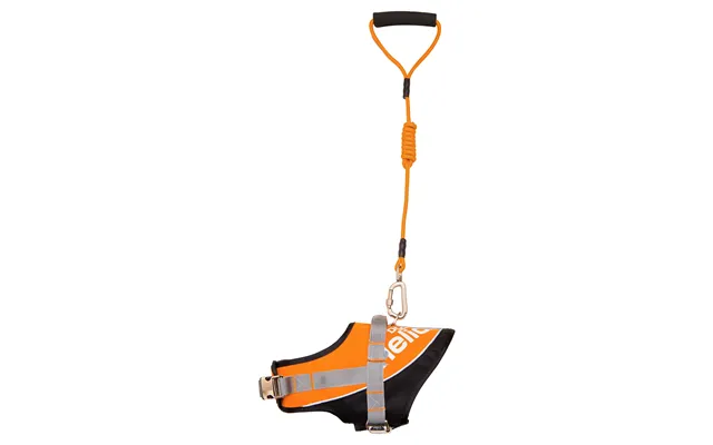 Helios Bark-mudder 2-in-1 Dog Leash & Harness - Orange