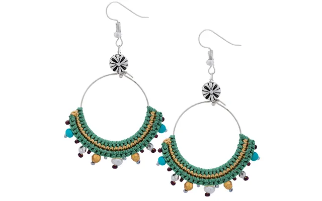 Highland Hoop Earrings - Turquoise