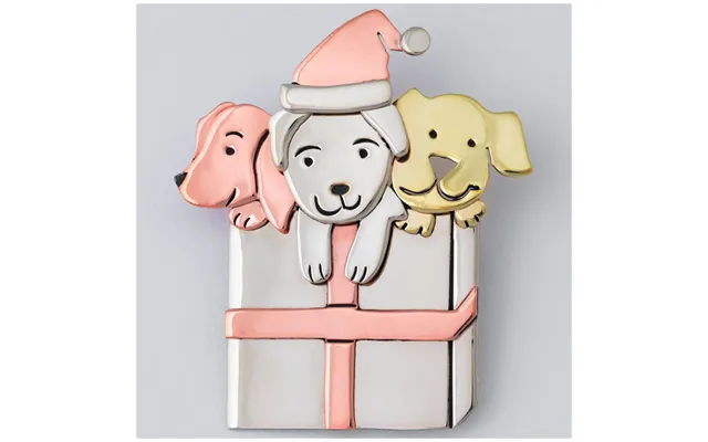 Holiday Gift Pet Lover Mixed Metal Pin - Dog