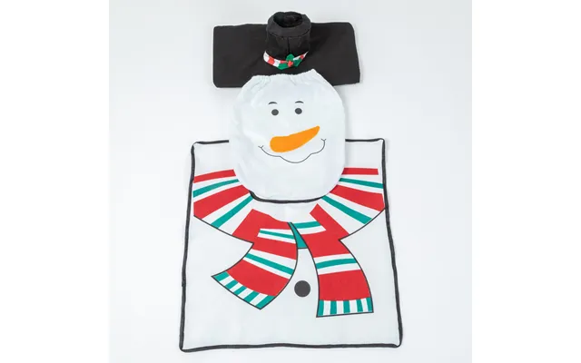 Holiday Snowman Bathroom Decor 3 Piece Set