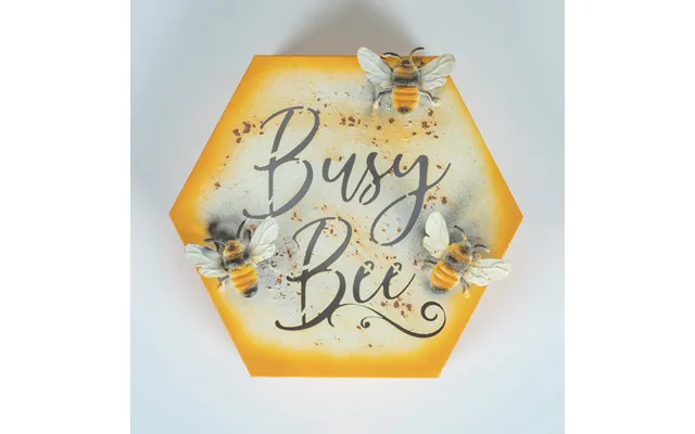Honeycomb Bee Garden Wall Decor - Busy Bee