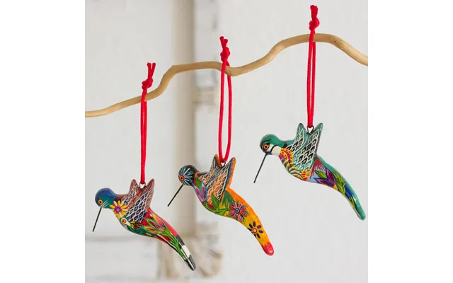 Hummingbird Squadron Ceramic Ornament Set