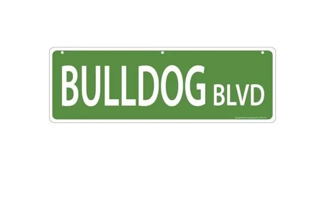 Imagine This Pet-themed Street Signs - Bulldog