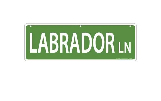 Imagine This Pet-themed Street Signs - Labrador