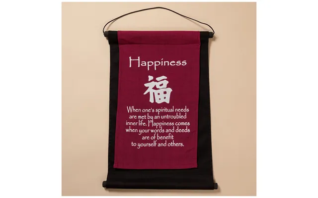 Inspirational Words Scroll Banner - Happiness