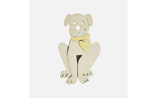 It's Norman The Dog Sterling & Brass Pin