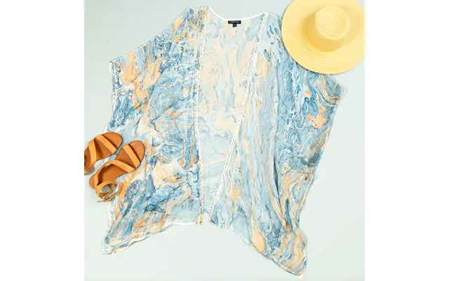 Living Marbleous Kimono - Osfm Plus