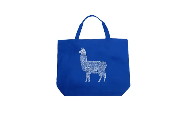 Llama Mama - Large Word Art Tote Bag