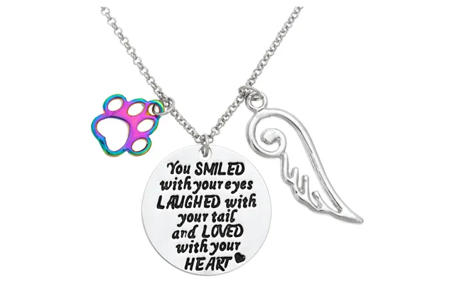 Loved With Your Heart Paw Print Jewelry - Necklace