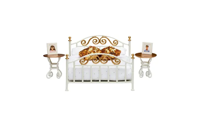 Lundby Smaland Bedroom Set With Brass Bed