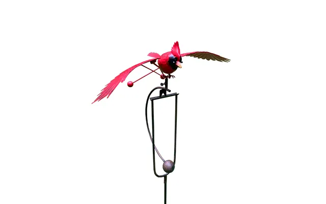 Metal Cardinal Rocker Stake