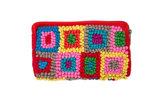 Mielie Lipstick Clutch - Concentric Squares