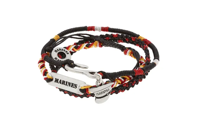 Military Hat Woven Bracelet Trio - Marines