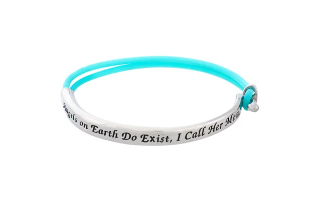 Moms Are Angels On Earth Bracelet - Turquoise