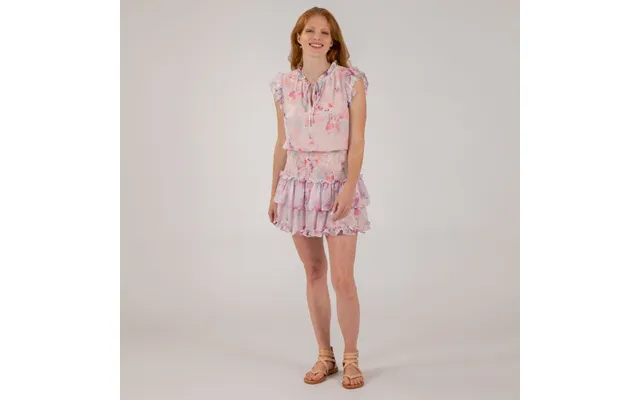 Multi Color Ruffle Smocked Mini Dress - S