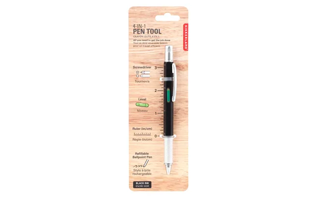 Multi Tool Black & Silver Pen